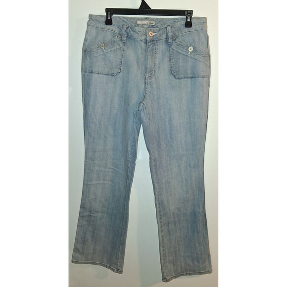 Chicos Light Denim Bootcut Jeans Sz Chicos 2 (10) - Picture 1 of 2